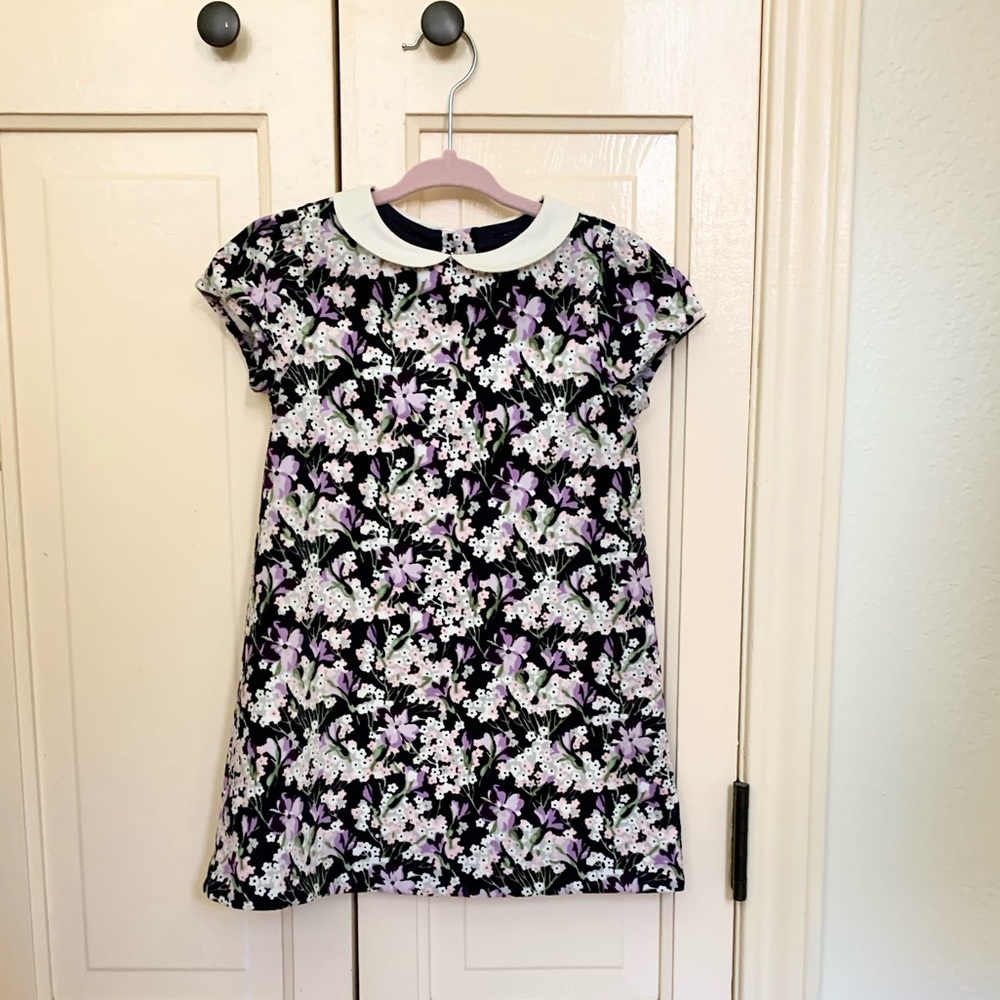 Janie & Jack Floral Corduroy Dress